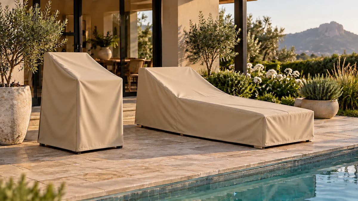 Chair Covers fitted outdoors