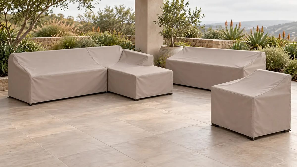 Couch Covers fitted outdoors