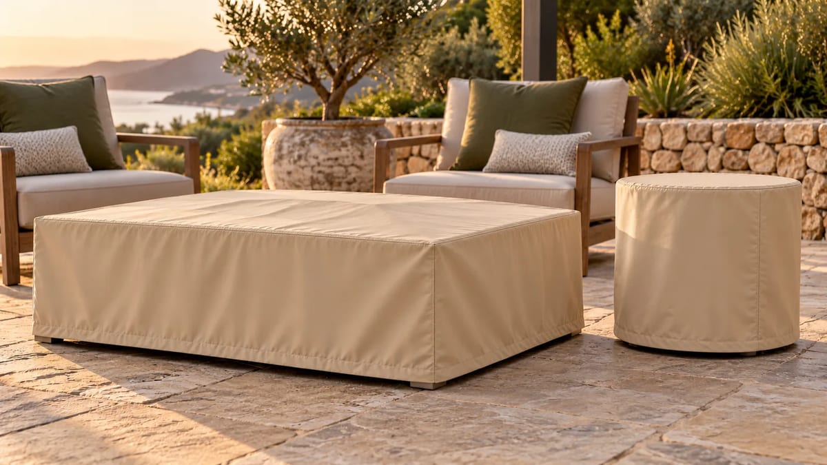 Table Covers fitted outdoors