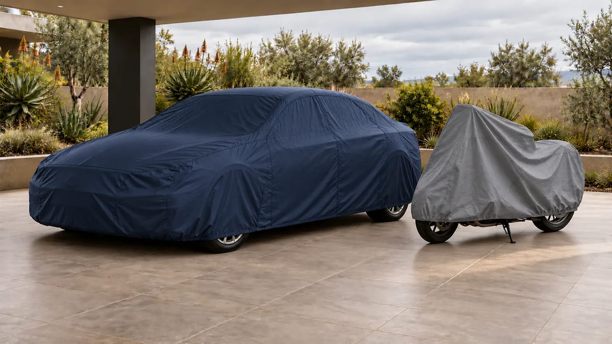 Vehicle Covers fitted outdoors